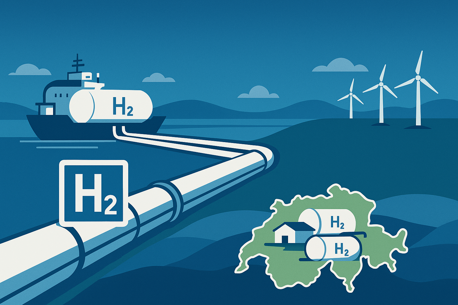 Hydrogen Logistics & Imports from 2035: Switzerland as a Potential Hub in the European Network